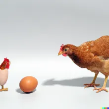 The chicken or the egg which came first?